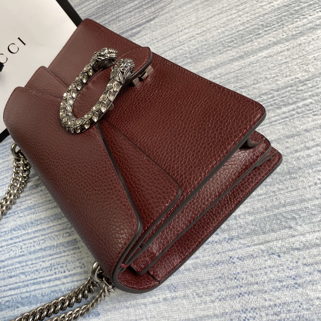 Gucci Dionysus Small Shoulder Bag 400249 Dark red